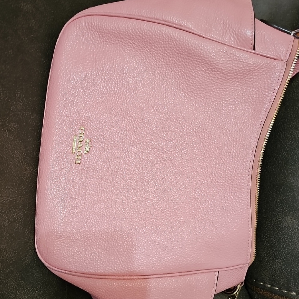 Coach Blush Pink Leather Shoulder Bag